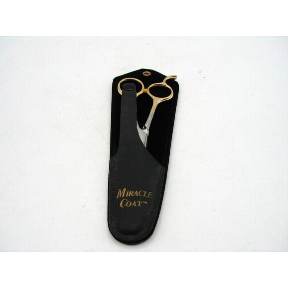 Miracle Coat Dog Thinning Shears Scissors Stainless Steel 28 Tooth w/ Case 6.5" - Picture 7 of 11